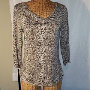 Ladies JESSICA Animal Print Boat Neck Tunic - S/P